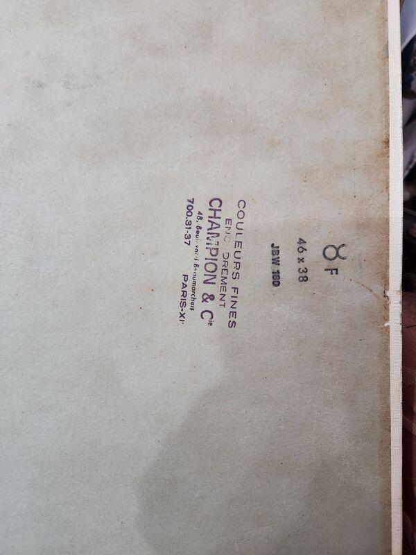 Huile sur carton entoilé, Paysage de montagne, École Française milieu XXe