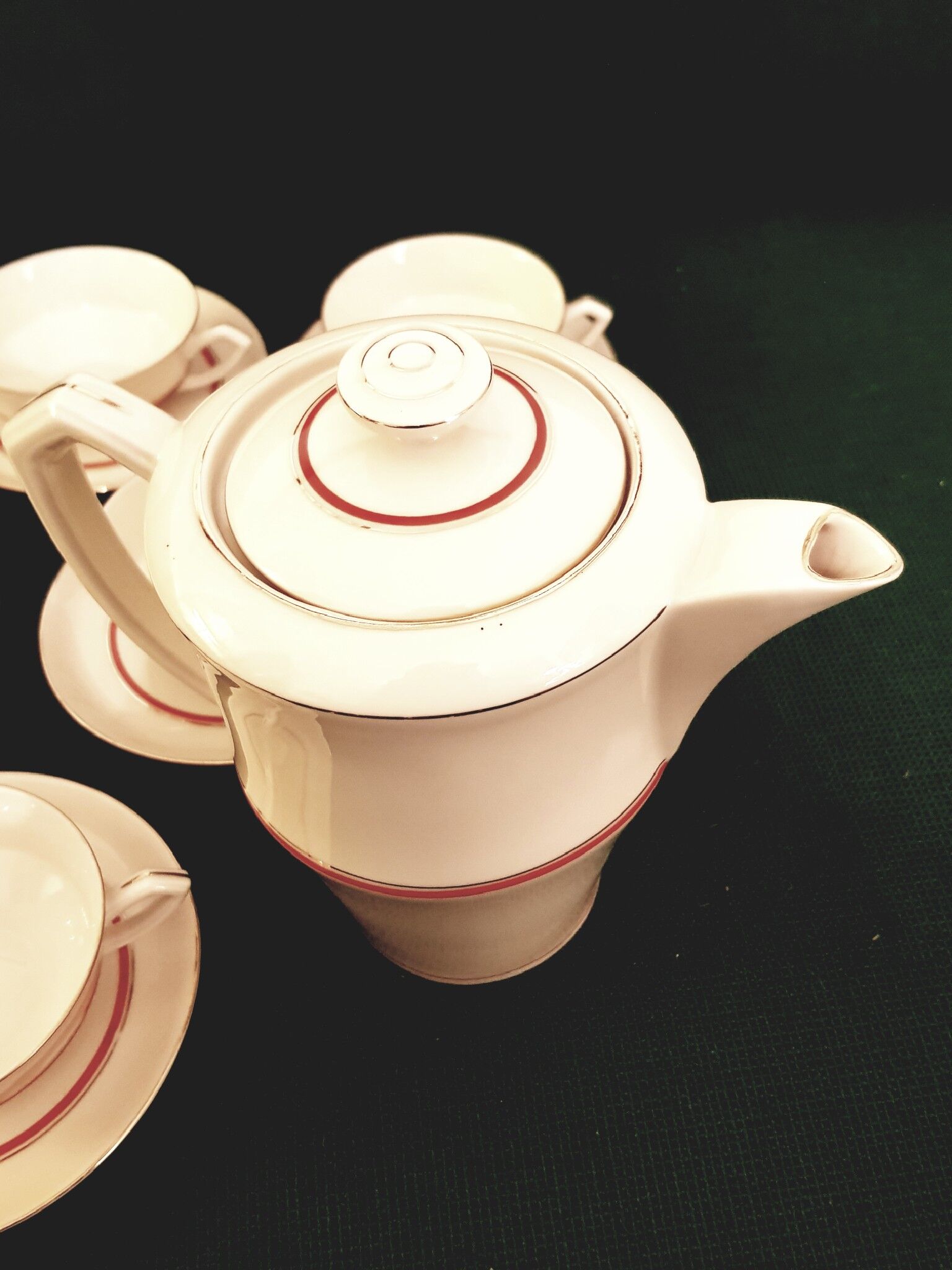 Service à café en porcelaine