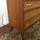 Commode en rotin années 50