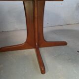 Table ronde extensible baumann en merisier