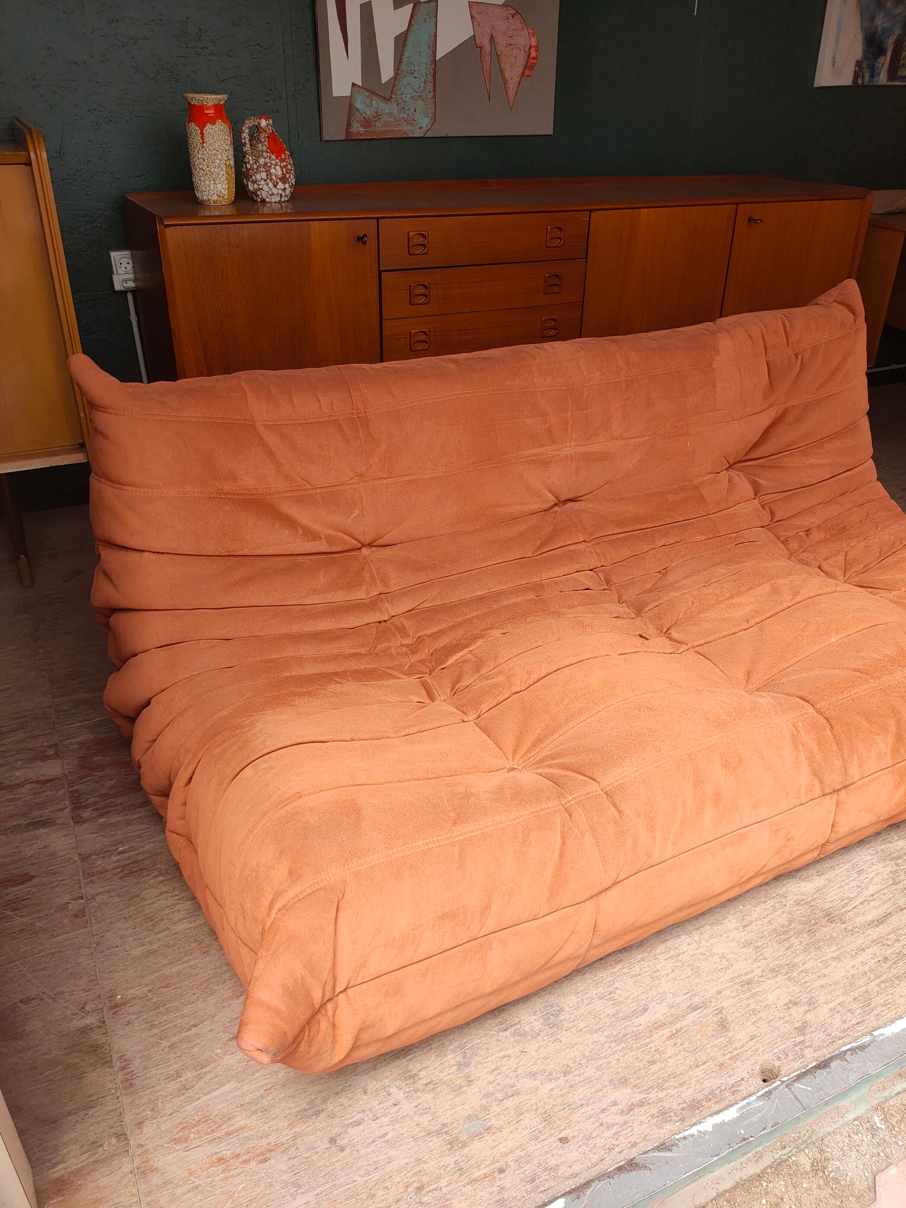 Togo sofa, alcantara, Michel Ducaroy