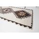 Vintage Turkish Oushak Handmade Cotton White Wool Runner 108x326