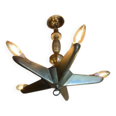 Mid-20th century star-shaped chandelier