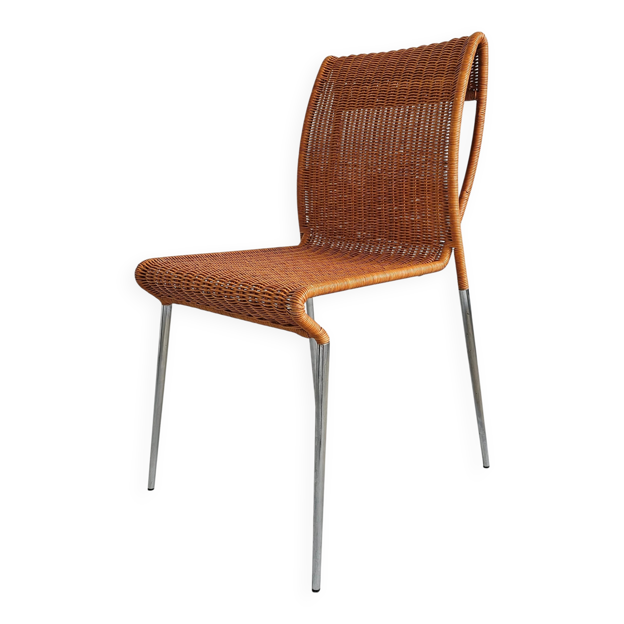 Set of 4 Asola chairs by Giuseppe Vigano for Bonacina, 1993