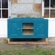 Renovated antique sideboard – Petrol blue V33 – Vintage / Art Deco style