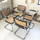 Set 4 chairs S64 by Marcel Breuer for Thonet
