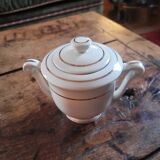 Limoges porcelain sugar bowl – gold decoration – 1950s