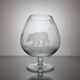 6 crystal cognac glasses