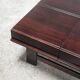 Table basse carrée en noyer avec rangement par Giovanni Michelucci, Italie 1960