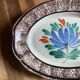 Ceramic plate, antique late 19th - early 20th century, known as "Cul-noir" from Normandy.