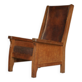 Oak Armchair by Robert Mouseman Thompson, 1940s