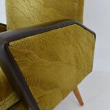 Midcentury Leather Armchairs Designed by Miroslav Navrátil, 1970s