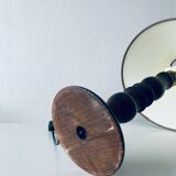 Turned wooden chalet lamp