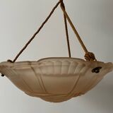 Art Deco glass hanging basin