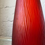 Art Deco style red glass vase