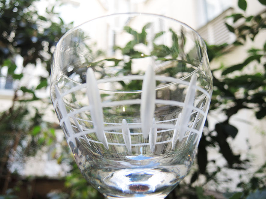 10 Old Art Deco Stemware – Cut Pattern