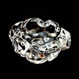 1970s Daum Crystal Table Candlestick, France