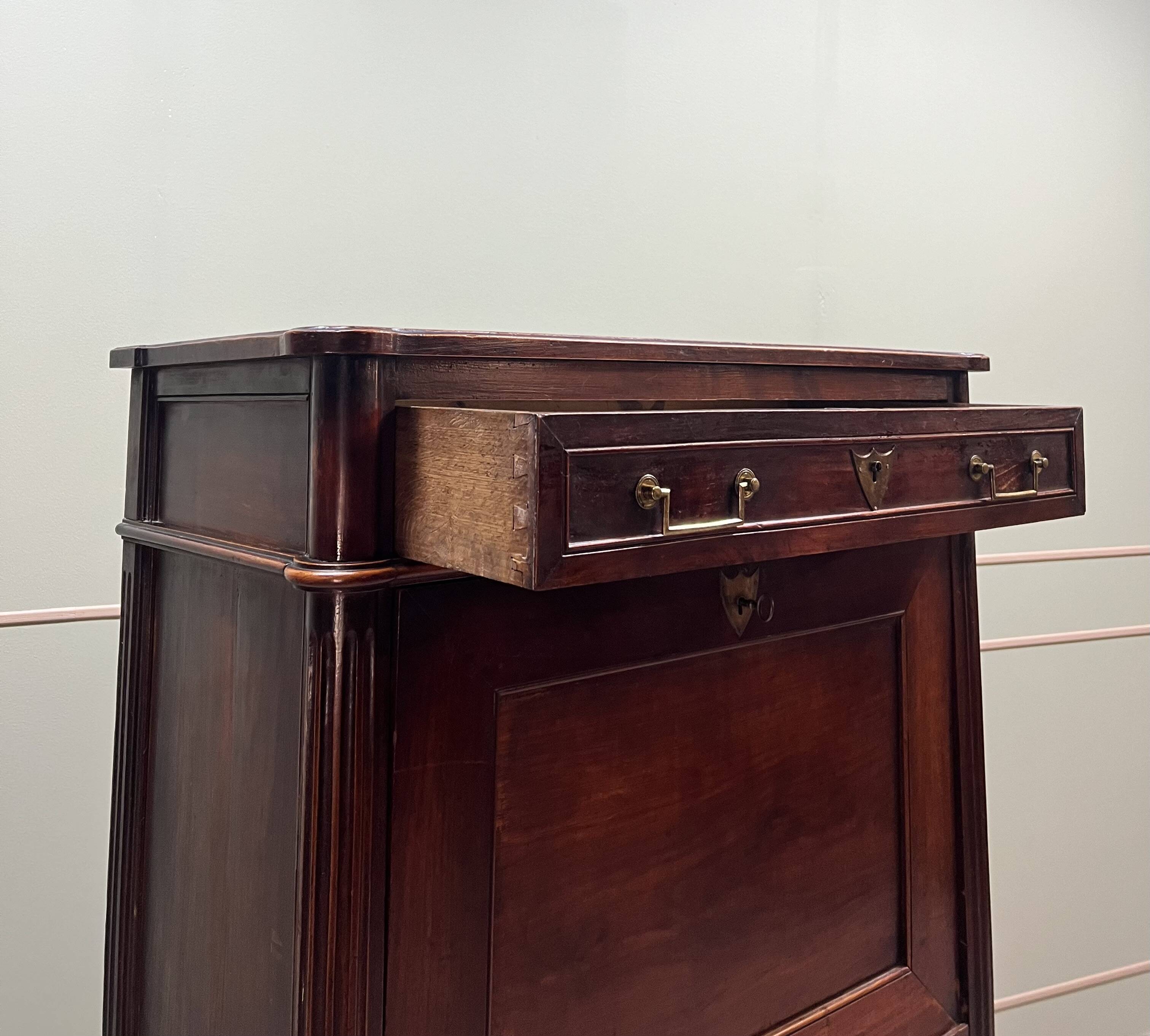 Mahogany Secretary Louis XVI XIII Eme Century