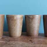 Digoin stoneware mugs, glasses, and cups.