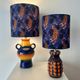 Upcycled table lamp made from an original 1970s Pop Art Dümler & Breiden vase.