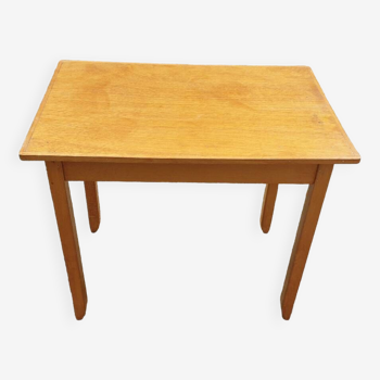 Seventies solid beech table