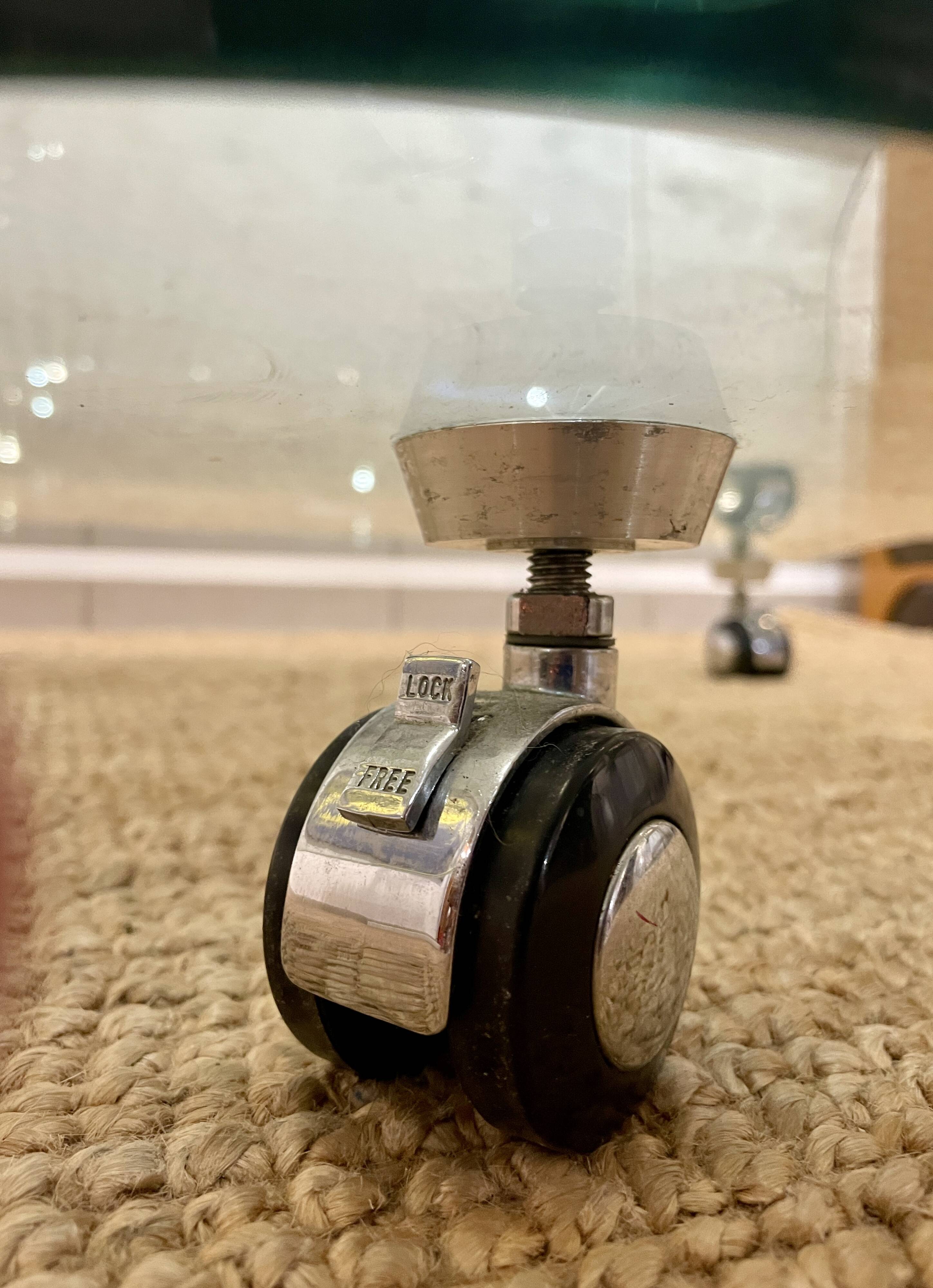 Designer glass coffee table