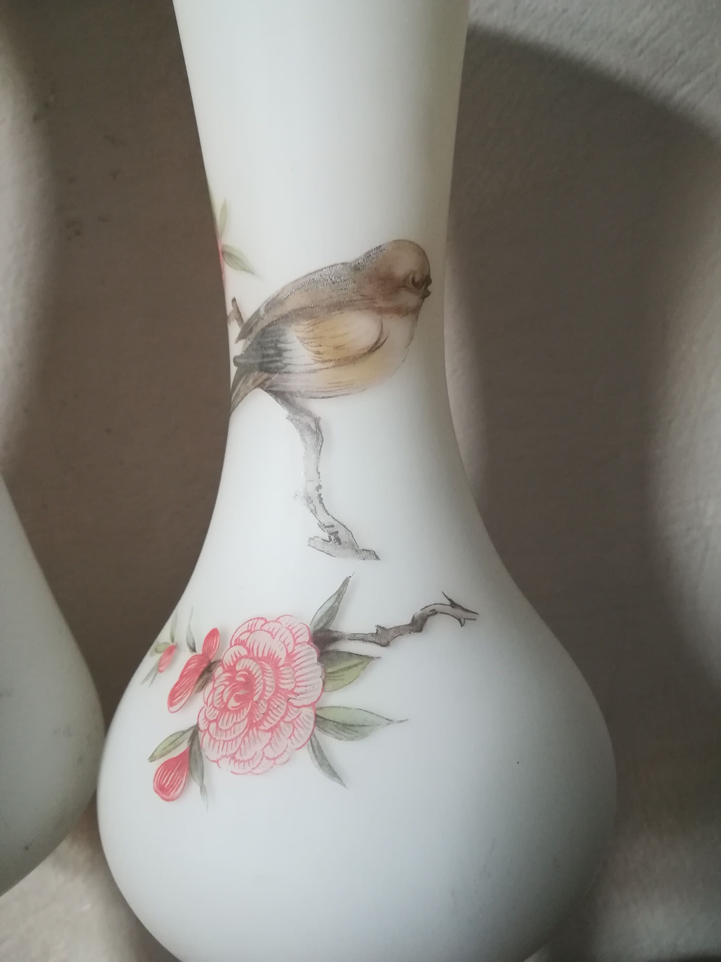 Duo of opaline vases