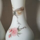 Duo de vases en opaline