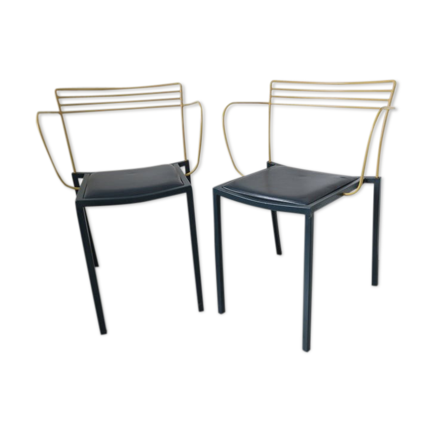 Pair of armchairs Pascal Mourgue model "Piccolo" for Fermob 1990