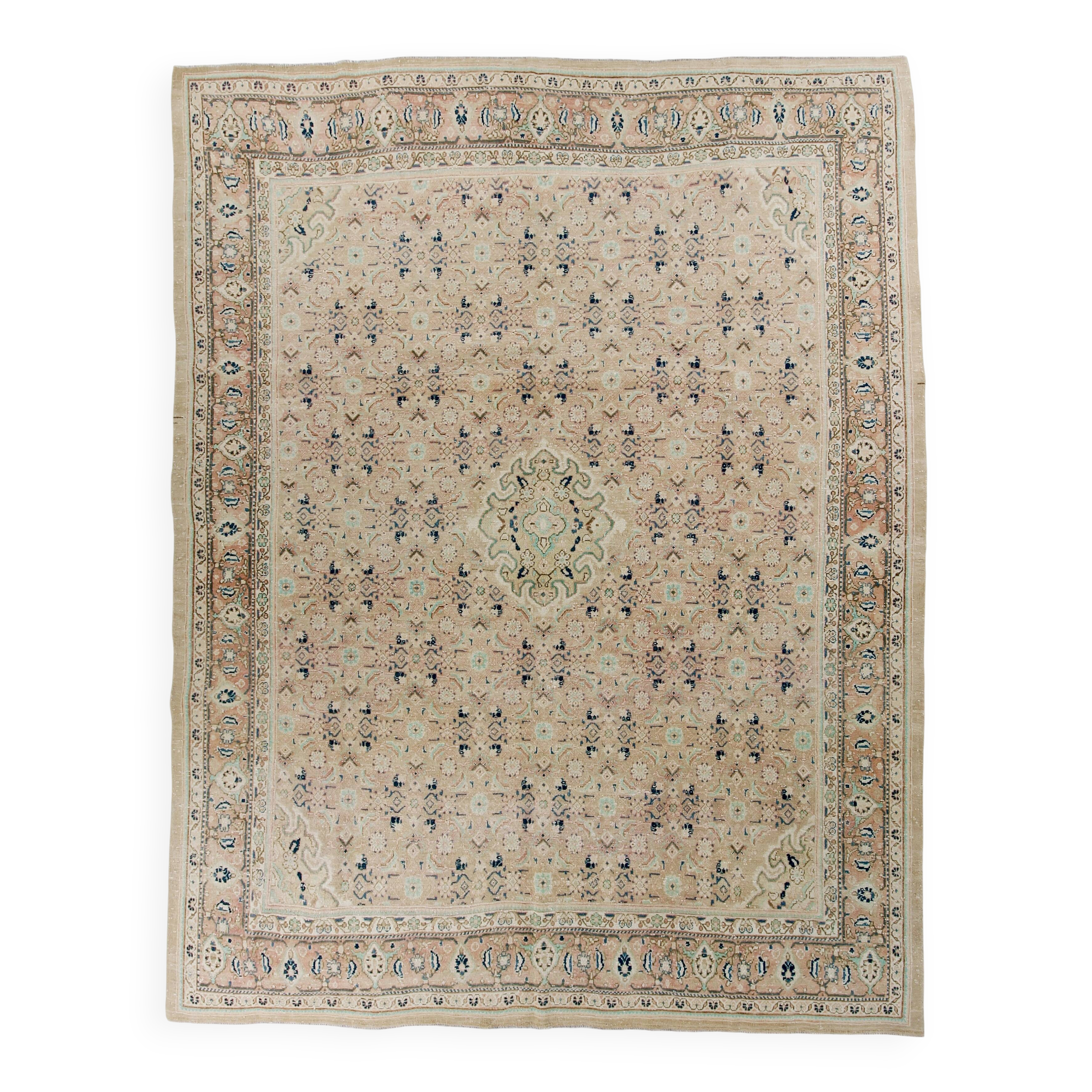 Tapis persan oversize Earthly & Blue. 301x373 cm