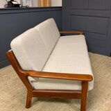 Vintage Danish three-seater sofa