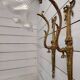 Louis xvi style wall lights in bronze (pair)