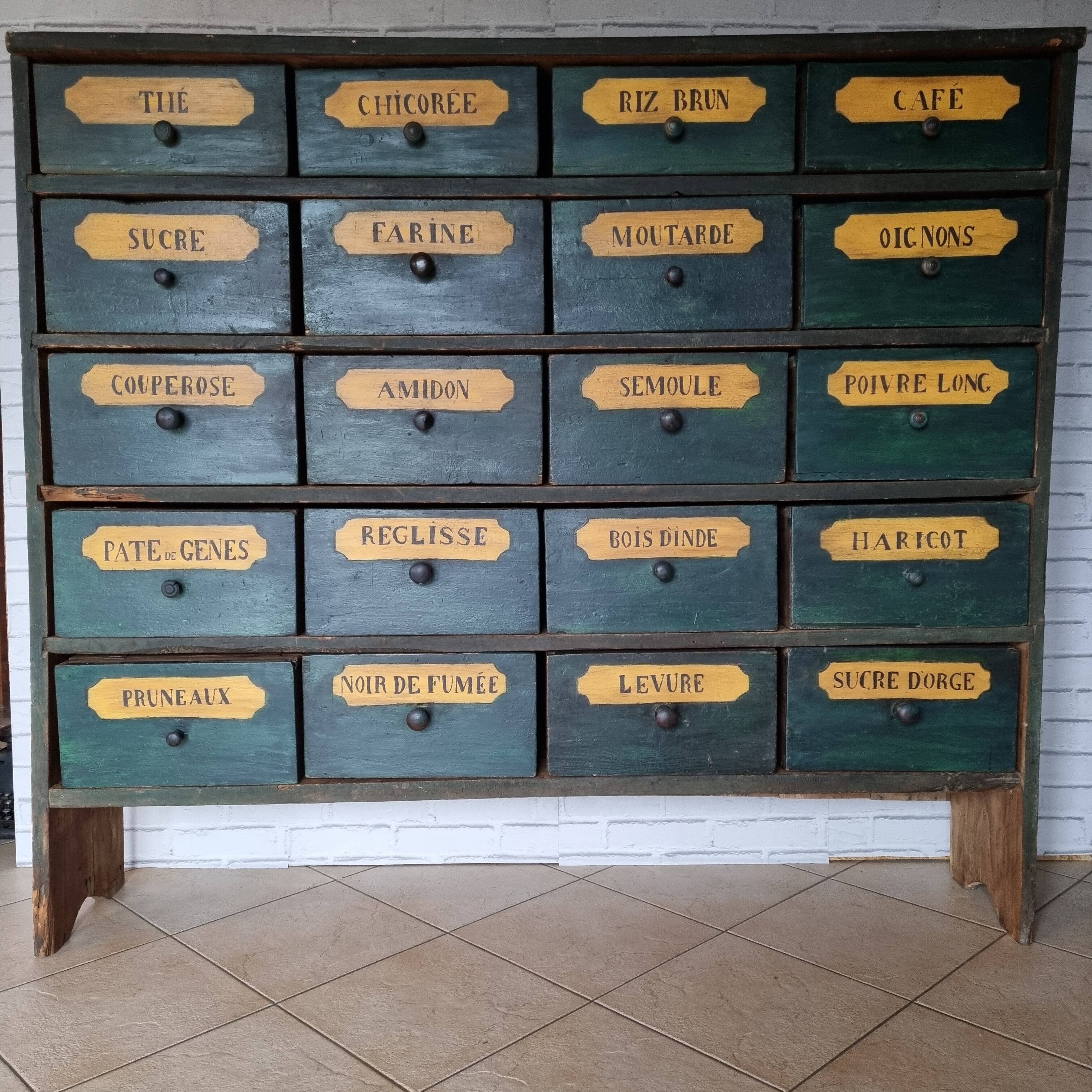 19th century mountain grocery cabinet