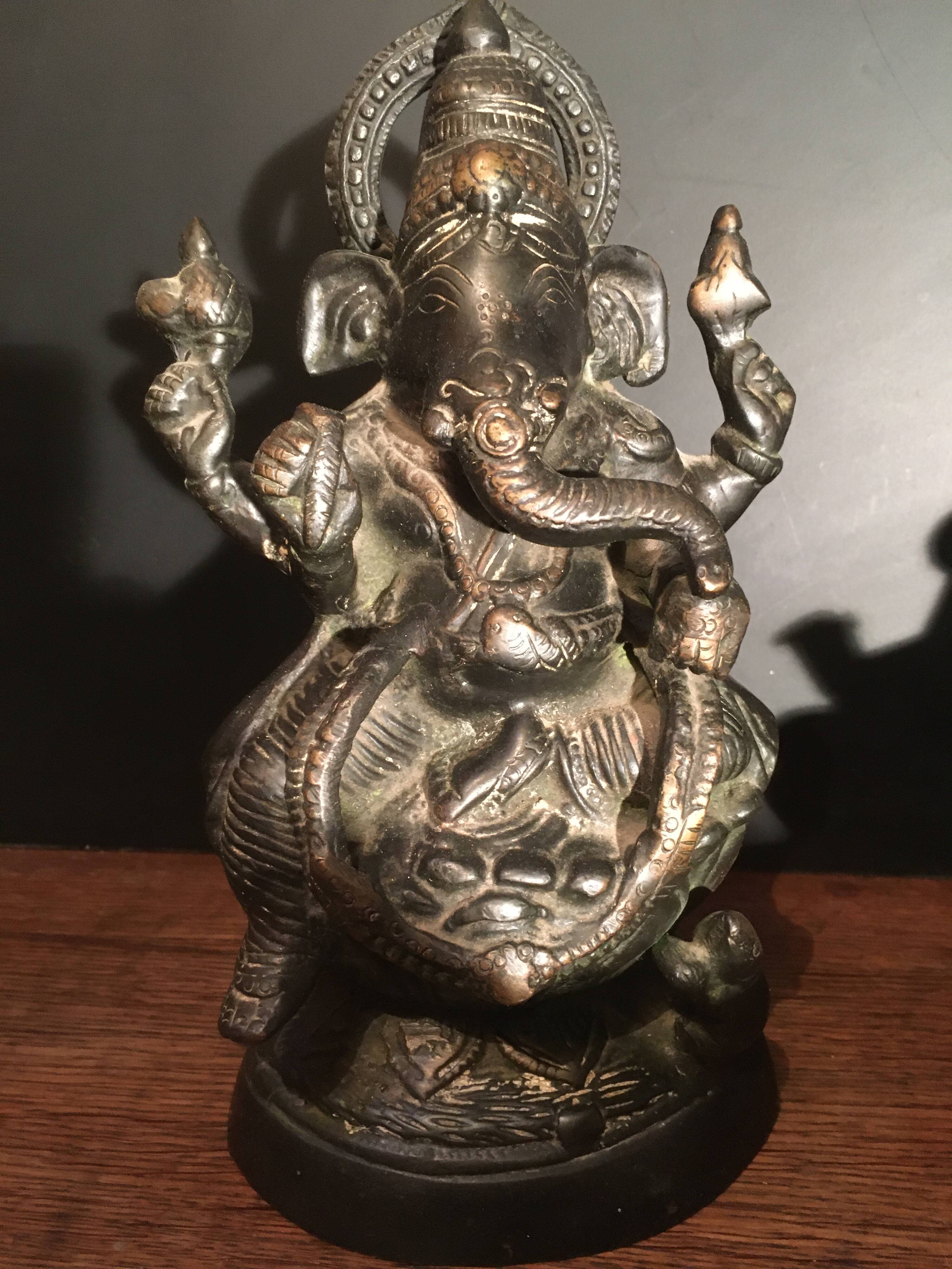 Bronze Ganesh statue, India