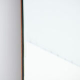 Scandinavian vintage rectangular teak mirror, 1960