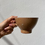 4 vintage stoneware cups