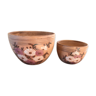 Vallauris 70's terracotta salad bowls