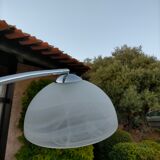 Chrome arc floor lamp
