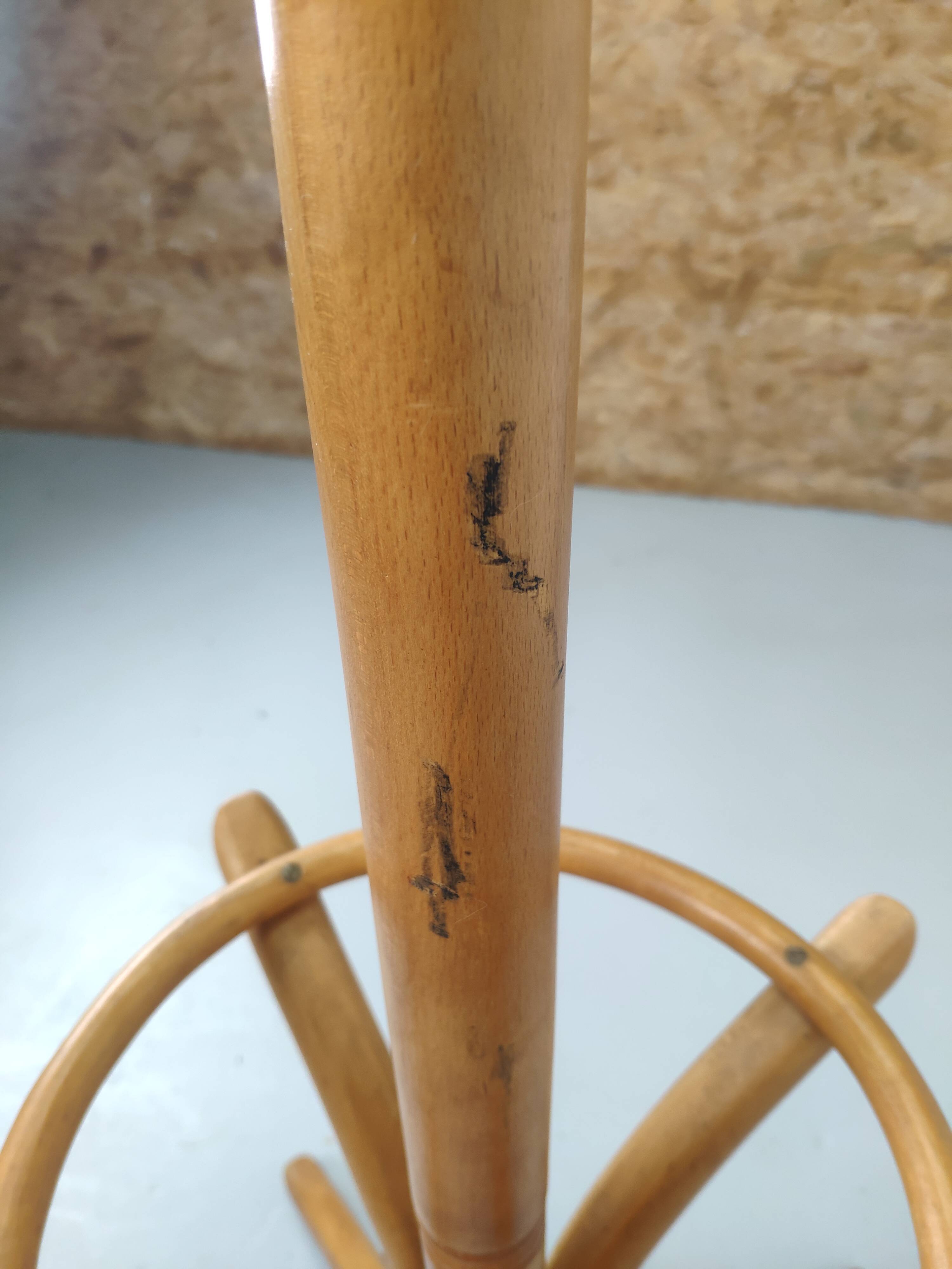 Vintage wooden parrot coat rack