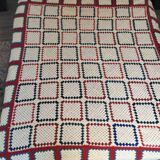 Plaid vintage crochet