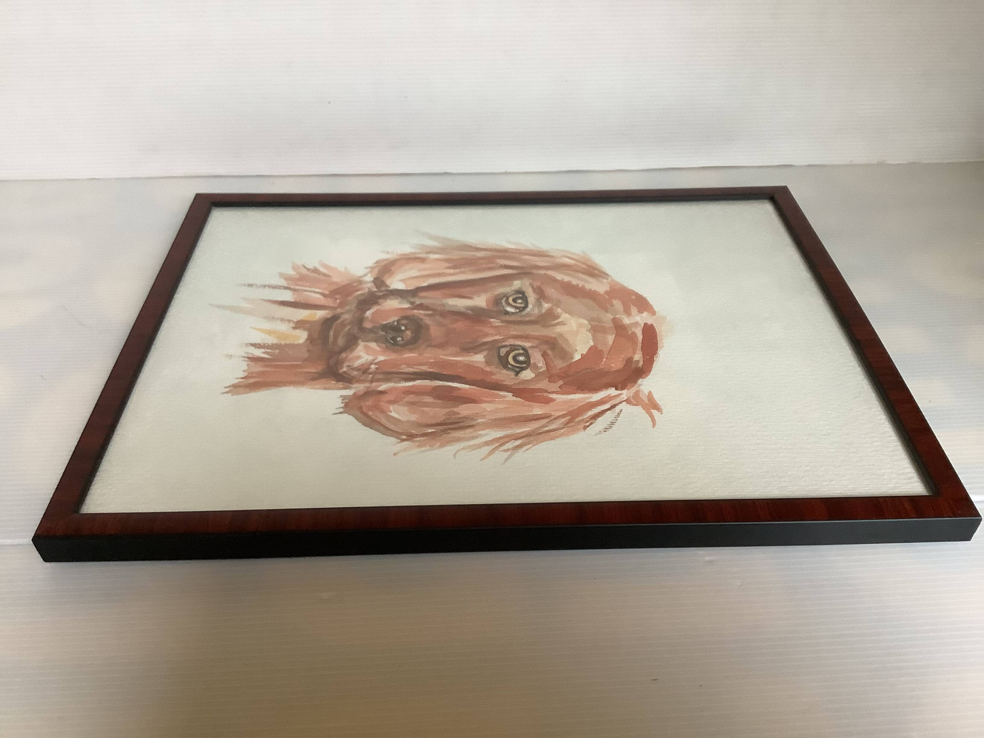 Setter dog watercolor