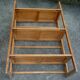 Bookseller's folding wooden shelf, vintage 1970s