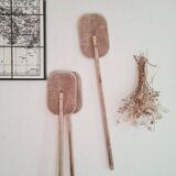 Antique single wooden paddle