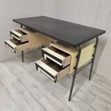 Vintage desk with suspended pedestal, 60s design