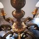 Old chandelier 8 fires / 8 branches gilded bronze Louis XVI TBE