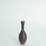 Small Mid-Century Scandinavian Modern Collectible Wenge Stoneware Vases by John Andersson, Set of 2