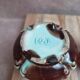 Antique majolica barbotine set – tray and 4 small pots – Art Nouveau