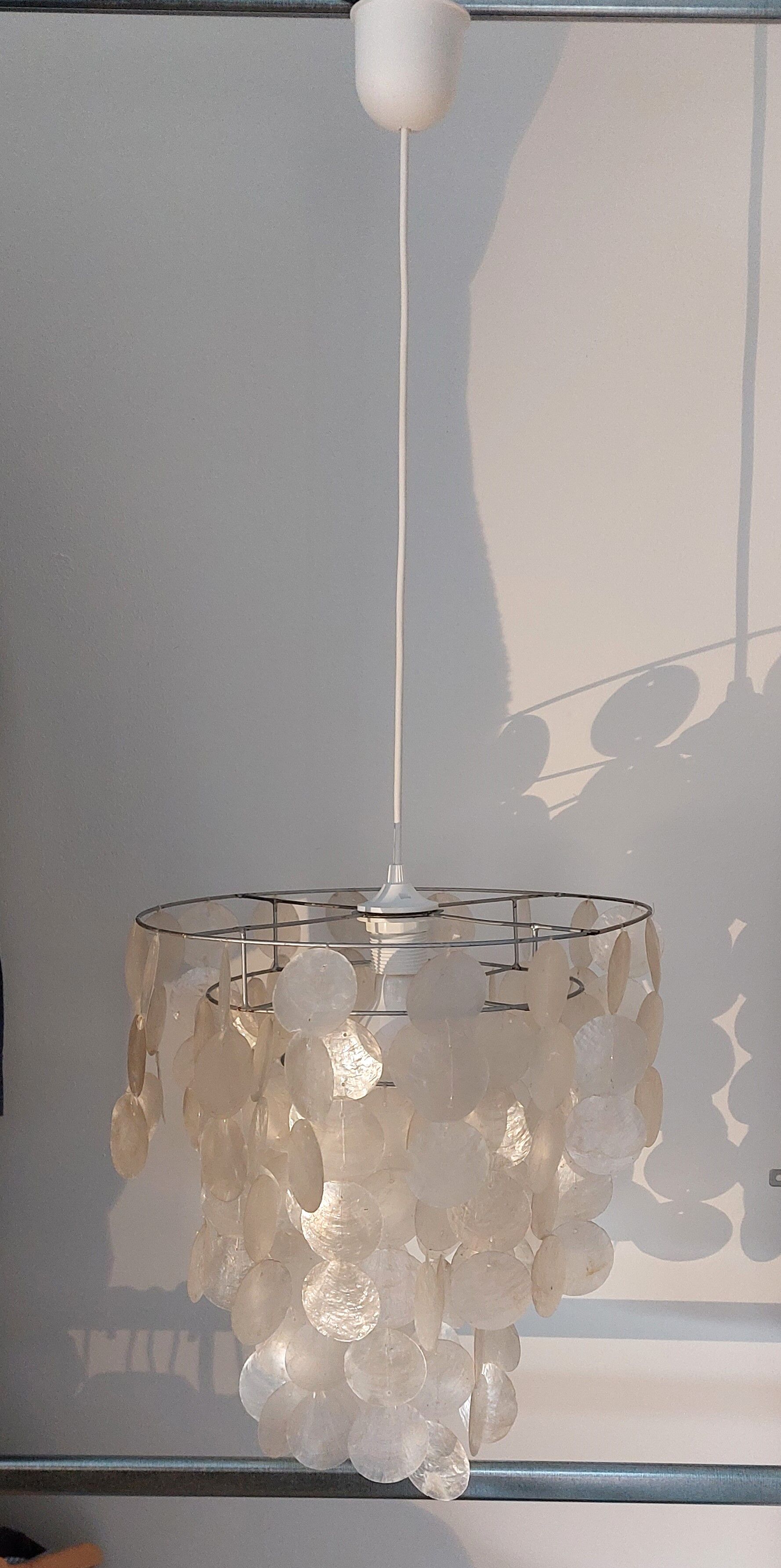 Mother-of-pearl pendant lamp 1970 vintage