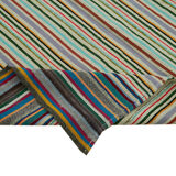 Handmade turkish contemporary 1980s 168 cm x 253 cm multicolor hemp kilim carpet