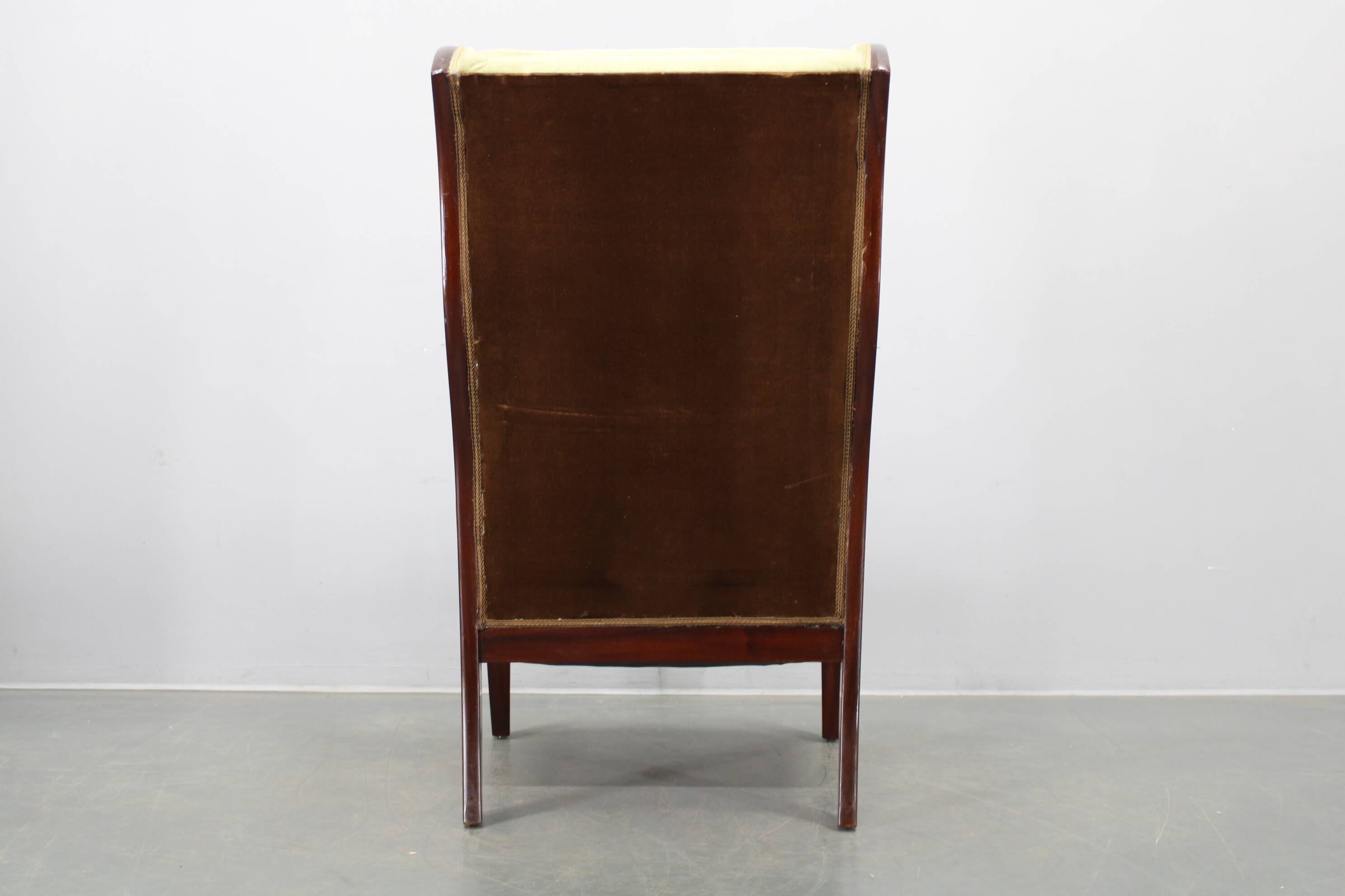 Danish mid-century wingback armchair by Frits Henningsen, 1950s